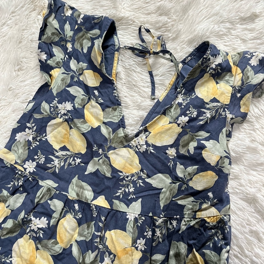 Abercrombie Floral Lemon Print Dress - Picture 3 of 6